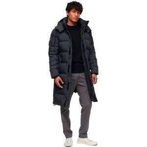 Superdry - Ripstop - Lange Jas - Dons - Zwart