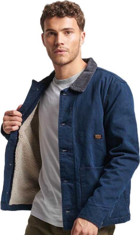 Superdry - Workwear Ranch - Spijkerjas - Blauw - Katoen