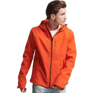 Superdry - Softshell Jack - Heren - Zwart - Softshell - Capuchon