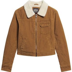 Superdry - Korte Jas - Dames - Groen - Corduroy - Gevoerd