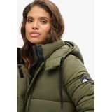 Superdry Ripstop Longline Pufferjack Bruin Vrouw