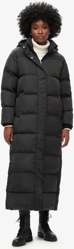 Superdry - Gewatteerde Jas - Zwart - Polyester - Casual Stijl