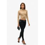 Superdry - W6011682A Perkins - T-shirt - Bruin - Lange Mouwen - Casual