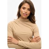 Superdry - W6011682A Perkins - T-shirt - Bruin - Lange Mouwen - Casual