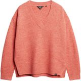 Superdry - Oversized V-halstrui - Wolmengsel - Zwart