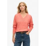 Superdry - Oversized V-halstrui - Wolmengsel - Zwart