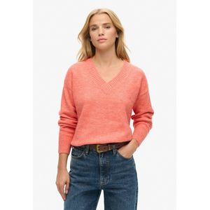 Superdry - Oversized V-halstrui - Wolmengsel - Zwart