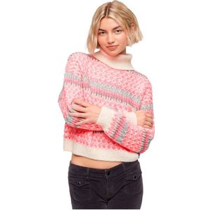 Superdry - Korte gebreide coltrui - Dames - Sweaters