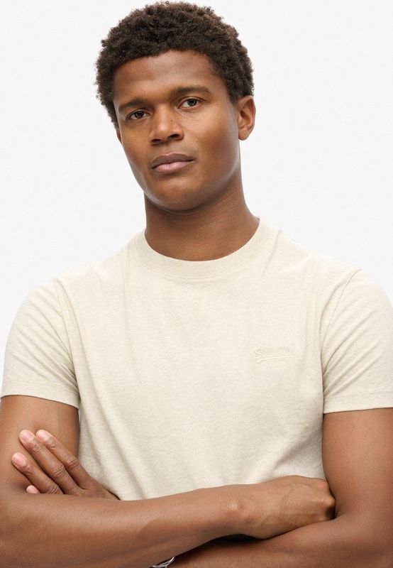 Oat Cream - T-shirt - Slim Fit - Korte Mouwen - Ronde Hals