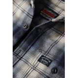 Superdry - M4010720A - Overhemd - Zwart - Polyester - Lange Mouwen