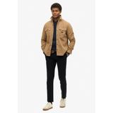 Superdry - Casual Overhemd - Marineblauw - Biologisch Katoen - Lange Mouwen