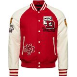 Superdry College Varsity Patched Bomberjack Rood Man