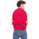 Superdry - College Varsity Bomber Jacket - Zwart - Faux Leer - Gevoerde Voering