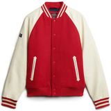 Superdry - College Varsity Bomber Jacket - Groen - Polyester