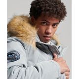 Superdry - Everest Faux Fur Parka - Grijs - Winterjas