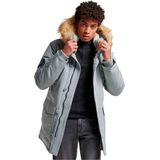 Superdry - Everest Faux Fur Parka - Grijs - Winterjas