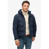 Superdry - M5011743A - Gewatteerd Jack - Bruin - Polyester - Lange Mouwen
