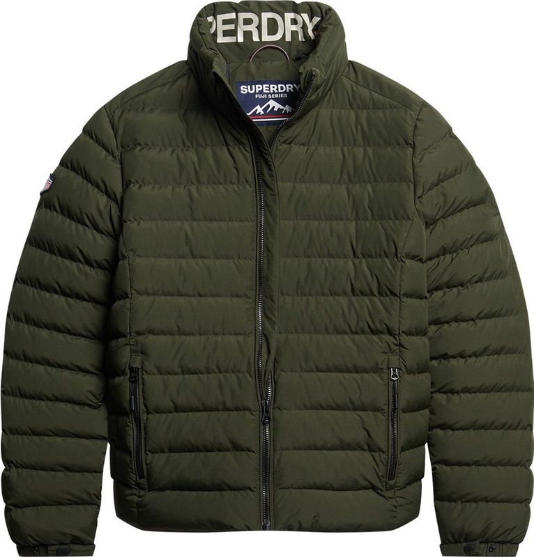 Superdry - M5011757A - Gewatteerde Jas - Groen - Gerecycled Polyester