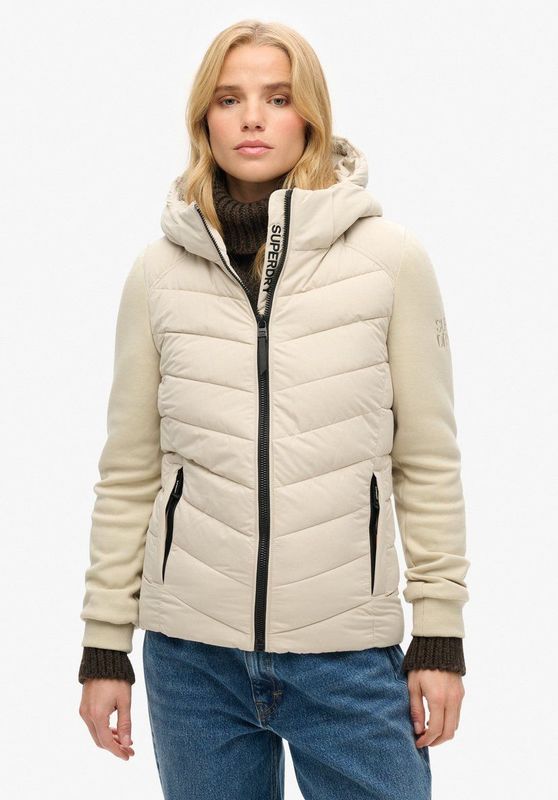 Superdry - Storm - Gewatteerde Jas - Dames - Slimfit - Capuchon - Ritssluiting