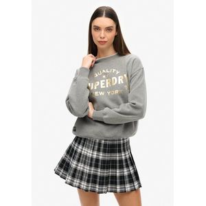 Superdry - Luxe Metallic Logo - Sweatshirt - Zwart - Katoen