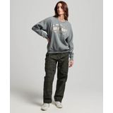 Superdry - Luxe Metallic Logo - Sweatshirt - Zwart - Katoen