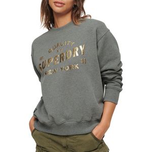 Superdry - Luxe Metallic Logo - Sweatshirt - Zwart - Katoen