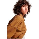 Superdry - W4010397A - Spijkerjasje - Bruin - Katoen