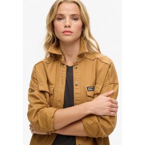 Superdry - W4010397A - Spijkerjasje - Bruin - Katoen