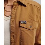 Superdry - W4010397A - Overshirt - Bruin - Katoen - Casual