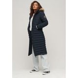 Superdry - Fuji Hooded Longline Puffer Coat - Gewatteerde Doudoune