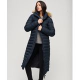 Superdry - Fuji Hooded Longline Puffer Coat - Gewatteerde Doudoune