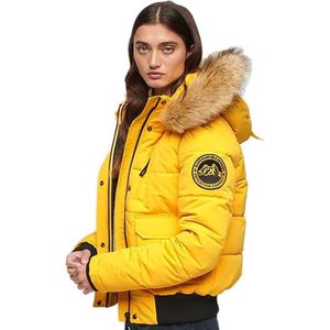 Superdry - Everest Puffer Bomberjas - Zwart - Imitatiebont - Slim Fit