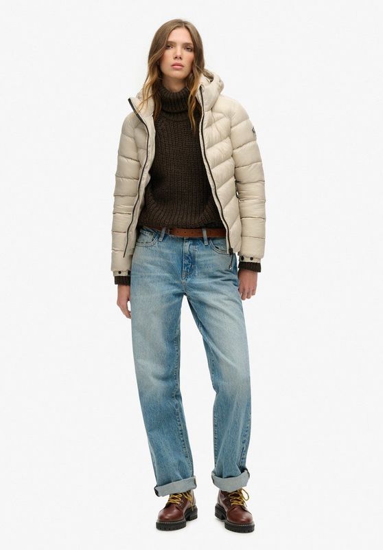 Superdry - Classic Fuji - Gewatteerde Jas - Zwart - Synthetische Isolatie