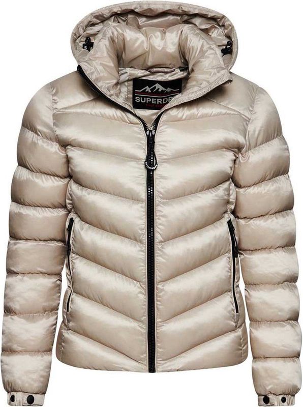 Superdry - Classic Fuji - Gewatteerde Jas - Zwart - Synthetische Isolatie