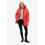 Superdry - W5011596A - Gewatteerde Parka - Rood - Polyester