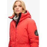Superdry - W5011596A - Gewatteerde Parka - Rood - Polyester