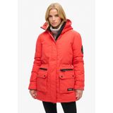 Superdry - W5011596A - Gewatteerde Parka - Rood - Polyester