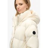 Superdry - W5011642A - Gewatteerde Lange Jas - Groen - Polyester - Duurzaam