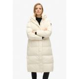 Superdry - W5011642A - Gewatteerde Lange Jas - Groen - Polyester - Duurzaam