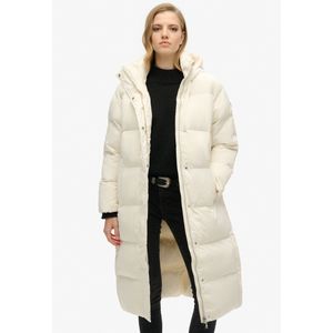 Superdry - W5011642A - Gewatteerde Lange Jas - Groen - Polyester - Duurzaam