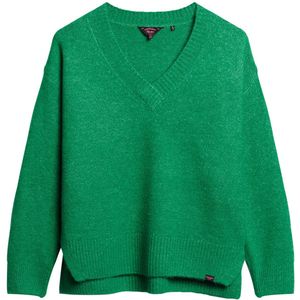 Superdry - W6110521A - Trui - Groen - Acryl - Lange Mouwen