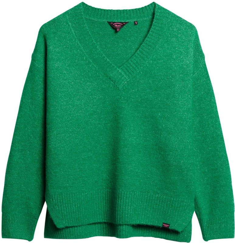Superdry - W6110521A - Trui - Groen - Acryl - Lange Mouwen