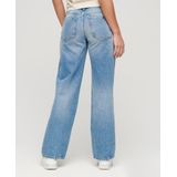 Superdry Mid Rise Wide Leg Spijkerbroek Blauw Vrouw