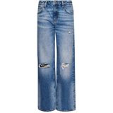 Superdry Mid Rise Wide Leg Spijkerbroek Blauw Vrouw