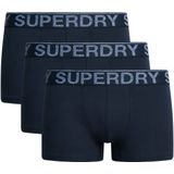 Superdry - Trunk - Boxershorts - Zwart - 3 Eenheden, 95% Katoen, 5% Elastaan