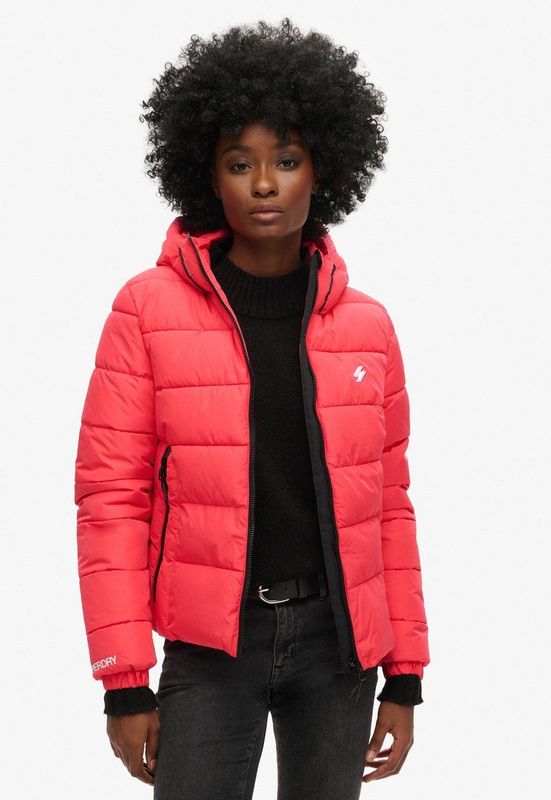 Superdry - Spirit Sports - Doudoune - Zwart - Duurzame Waterafstotendheid, 100% Gerecycled Polyester