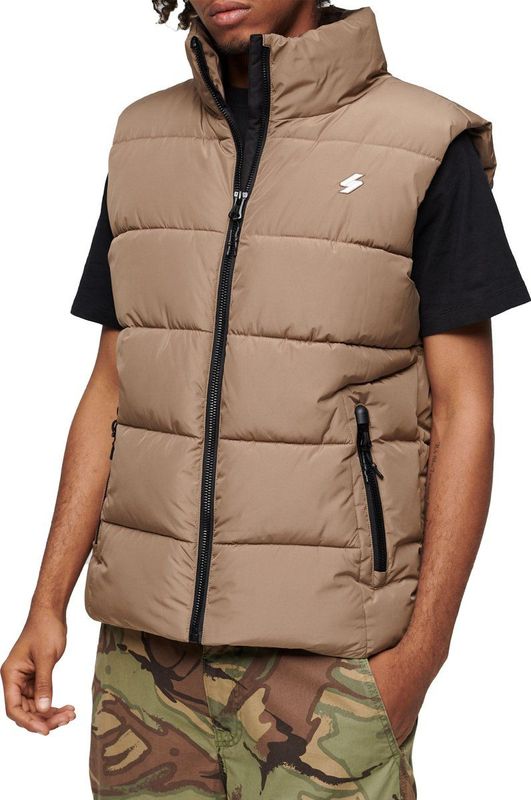 Superdry - Sport Puffer Bodywarmer - Zwart - 100% Polyester