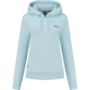 Superdry Essential Logo Hoodie Dames Trui - Winter Sky Blue