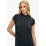 Superdry - A-lijn Mini-jurk - Dames - Zwart - Katoen