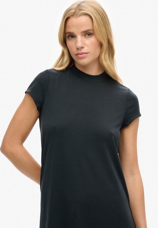 Superdry - A-lijn Mini-jurk - Dames - Zwart - Katoen